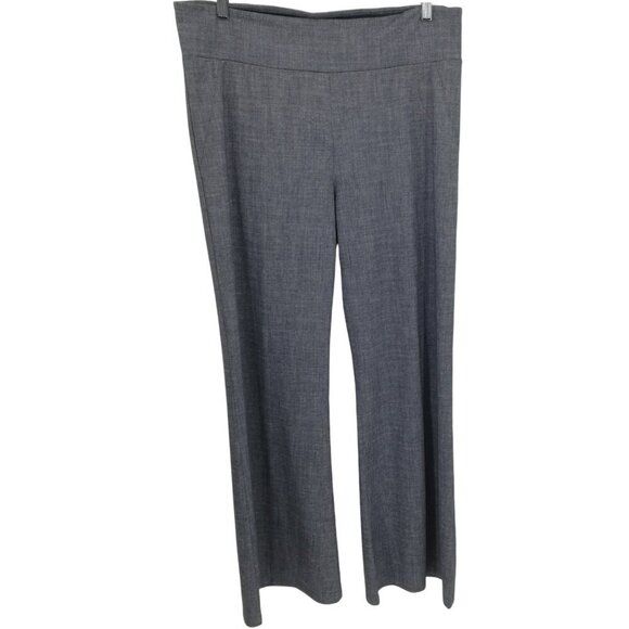 Betabrand Classic Pull On Dress Bootcut Yoga Pants Size XL Gray Blue Stretch - Picture 1 of 8